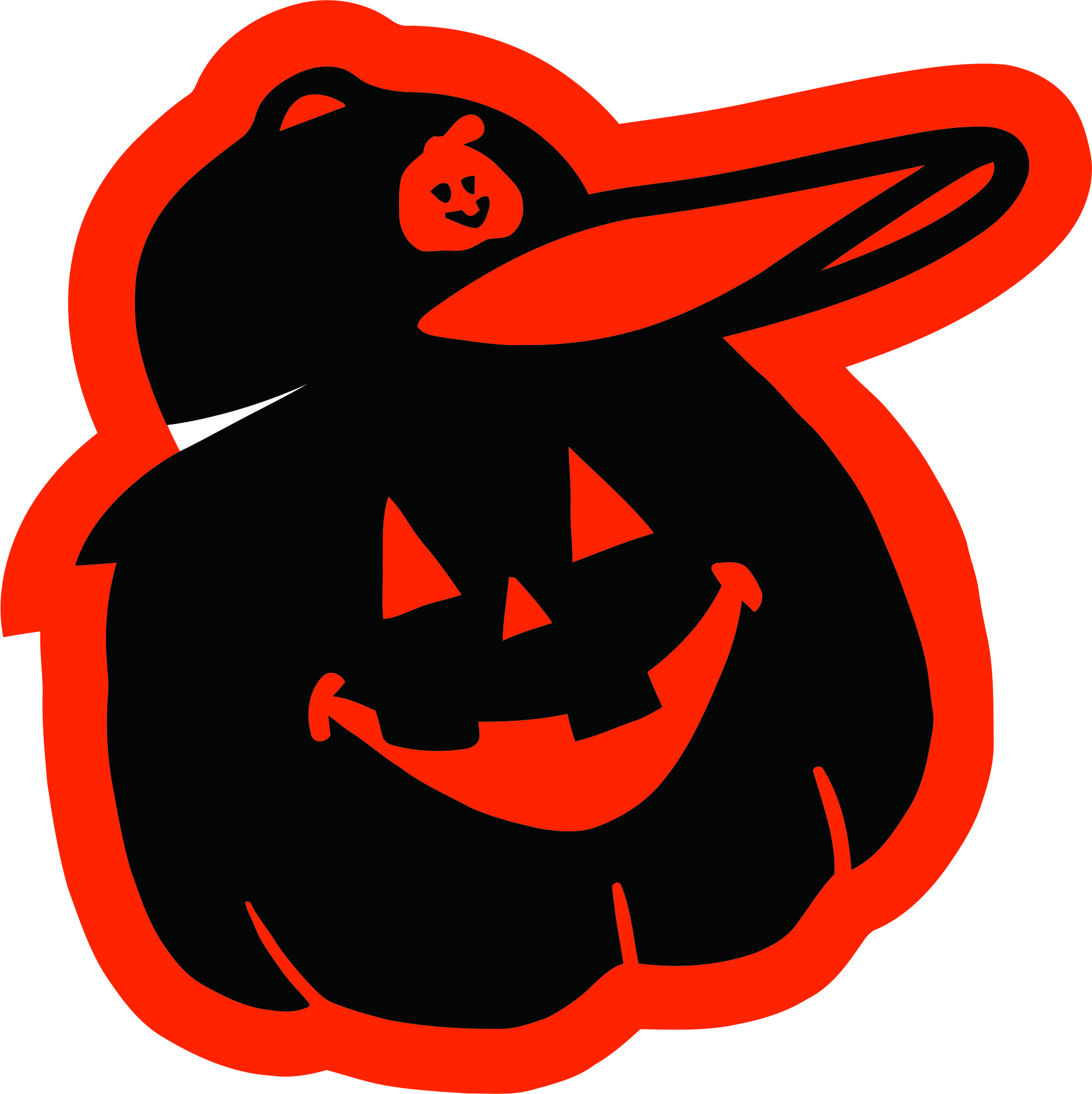Baltimore Orioles Pumpkins Logo fabric transfer